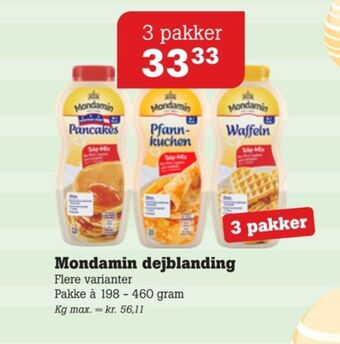 Mondamin pancake-blanding