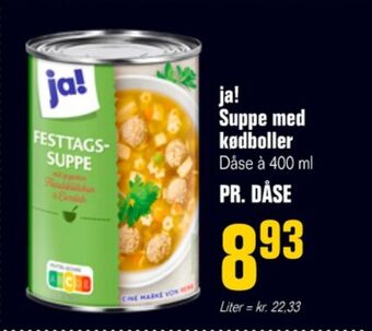 Otto Duborg Ja! suppe tilbud