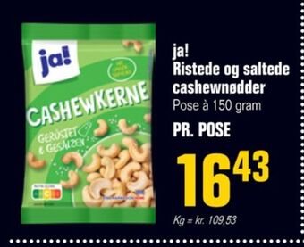 Poetzsch Padborg Ja! cashewnødder tilbud