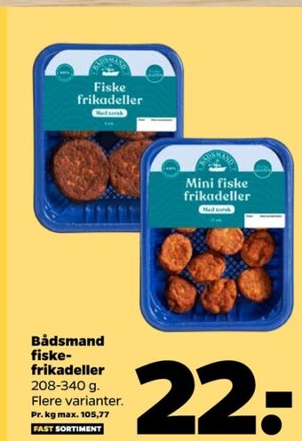 Netto Bådsmand fiskefrikadeller tilbud