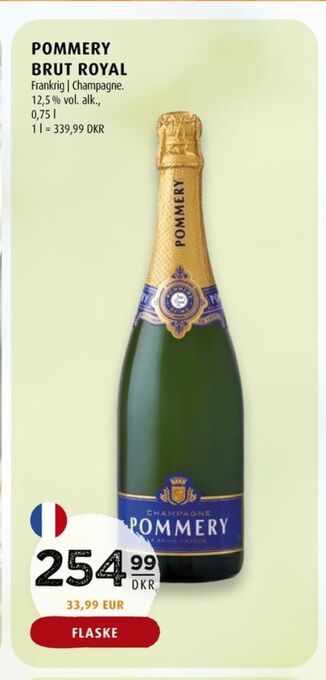 Scandinavian Park Pommery champagne tilbud