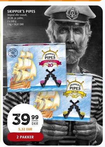 Skippers pipes lakridspiber seasalt