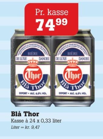 Poetzsch Padborg Blå thor øl tilbud