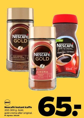Netto Gold crema instant kaffe tilbud