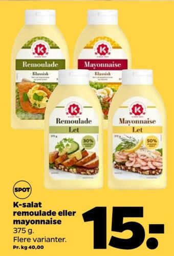 Netto K-salat remoulade tilbud