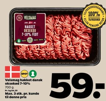 Netto Velsmag hakket oksekød tilbud