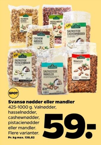 Netto Svansø mandler tilbud