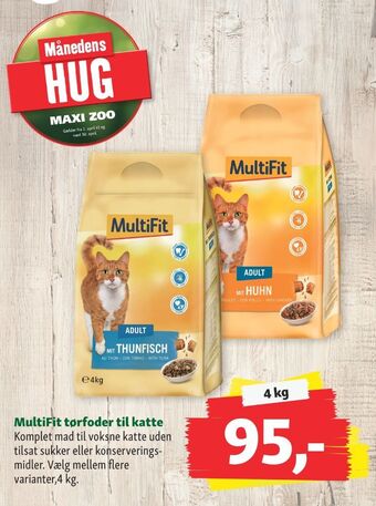 Maxi Zoo Multifit kattefoder tilbud
