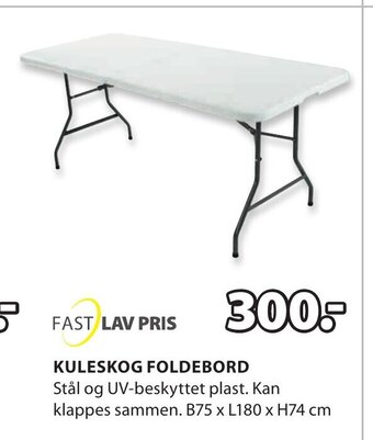 JYSK Kuleskog Foldebord tilbud