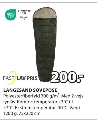 JYSK Langesand Sovepose tilbud