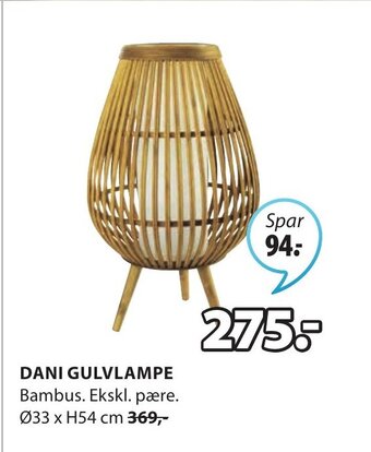 JYSK Dani Gulvlampe tilbud