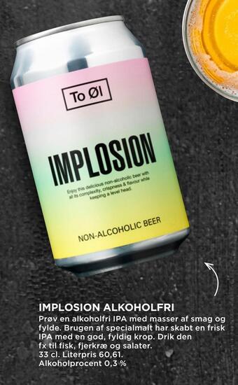 MENY Implosion alkoholfri tilbud