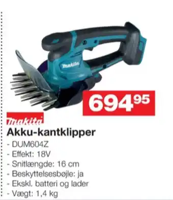 Bauhaus Makita kantklipper tilbud