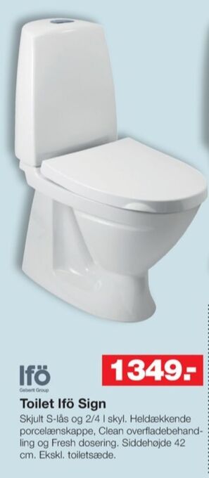 Bauhaus Ifö toilet tilbud