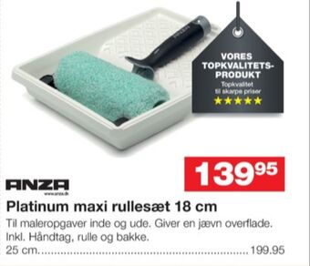 Bauhaus Anza malerrullesæt tilbud