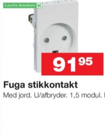 Bauhaus Fuga stikkontakt tilbud