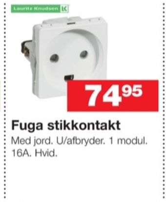 Bauhaus Fuga stikkontakt tilbud