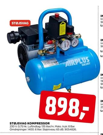 jem & fix Støjsvag kompressor tilbud