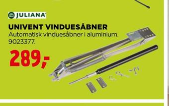 jem & fix Univent vinduesåbner tilbud