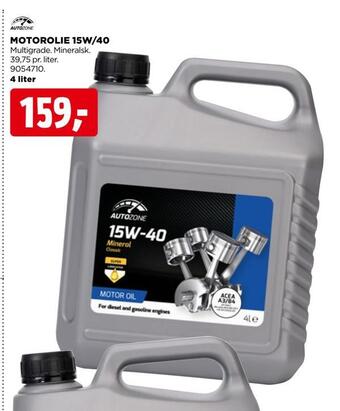 jem & fix Motorolie 15w/40 tilbud