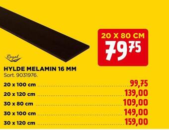 jem & fix Hylde melamin 16 mm tilbud