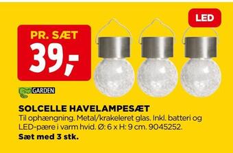 jem & fix Solcelle havelampesæt tilbud