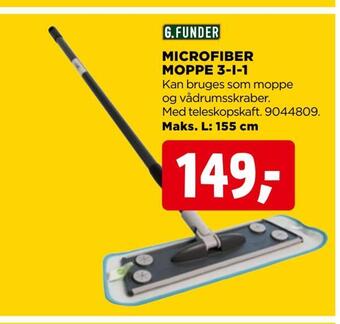 Microfiber moppe 3-i-1