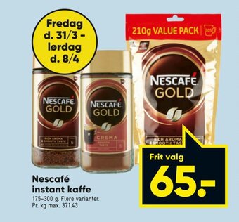 Bilka Nescafé Instant kaffe tilbud