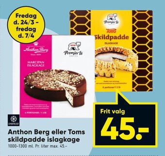 Anthon Berg eller Toms Skildpadde Islagkage