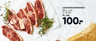 Bilka Lammekoteletter tilbud