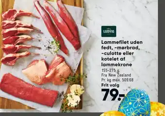 Bilka Lammefilet Uden Fedt,-Mørbrad,-Culotte eller Kotelet Af Lammekrone tilbud