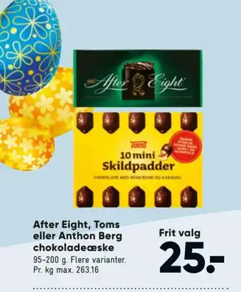 After Eight, Toms eller Anthon Berg Chokoladeæske