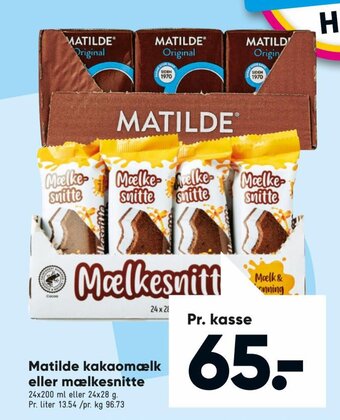 Bilka Matilde Kakaomælk eller Mælkesnitte tilbud