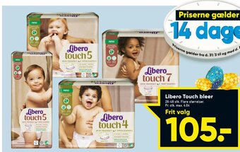 Bilka Libero Touch Bleer tilbud