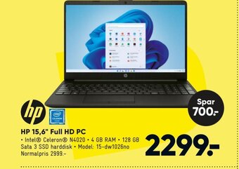 HP 15.6" Full HD PC