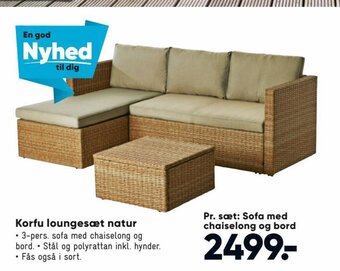 Bilka Korfu Loungesæt Natur tilbud