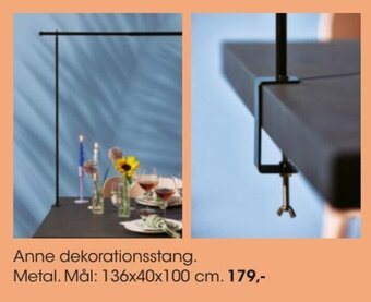 Bilka Anne Dekorationsstang tilbud