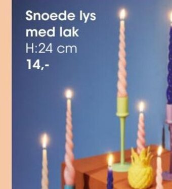 Bilka Snoede Lys Med Lak tilbud