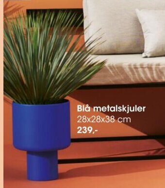 Bilka Blå Metalskjuler tilbud