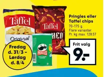 Bilka Pringles Eller Taffel Chips tilbud