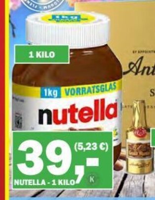 Købmandsgården Nutella tilbud