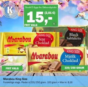 Købmandsgården Marabou King Size tilbud