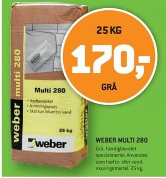 XL-BYG Weber Multi 280 tilbud