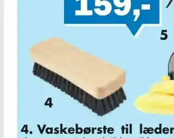 Biltema Vaskebørste til læder tilbud