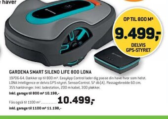 XL-BYG Gardena Smart Sileno Life 800 Lona tilbud