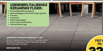 XL-BYG Udendørs Italienske Keramiske Fliser tilbud