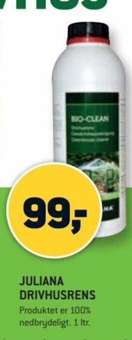 XL-BYG Juliana Drivhusrens tilbud