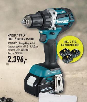 Johannes Fog Makita 18 v lxt bore-/skruemaskine tilbud