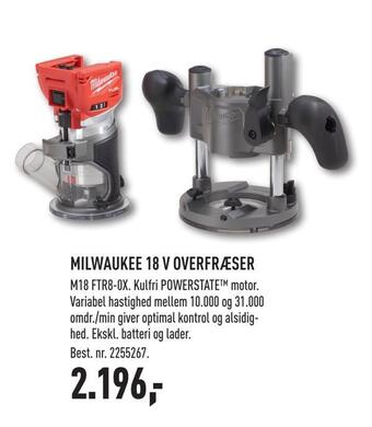 Johannes Fog Milwaukee 18 v overfræser tilbud