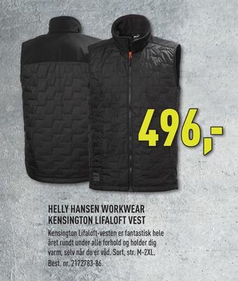 Johannes Fog Helly hansen workwear kensington lifaloft vest tilbud